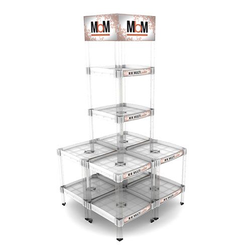 4141 2 Multi Functional Retail Bottle Display Racks