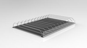 gravity shelf roller track overlays