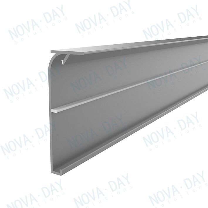 hanshow polaris esl plastic rail compatible electronic shelf label mounting rail for gondola shelving